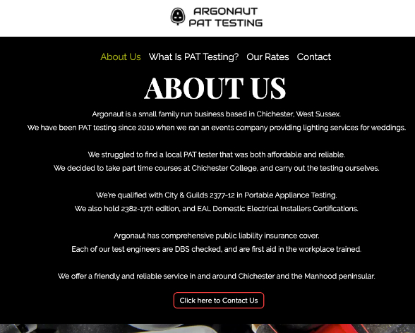 Argonaut PAT Testing